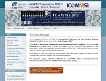 Tablet Screenshot of icomms.unimap.edu.my
