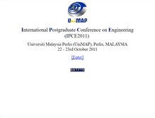 Tablet Screenshot of ipce2011.unimap.edu.my