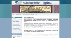 Desktop Screenshot of icadme.unimap.edu.my